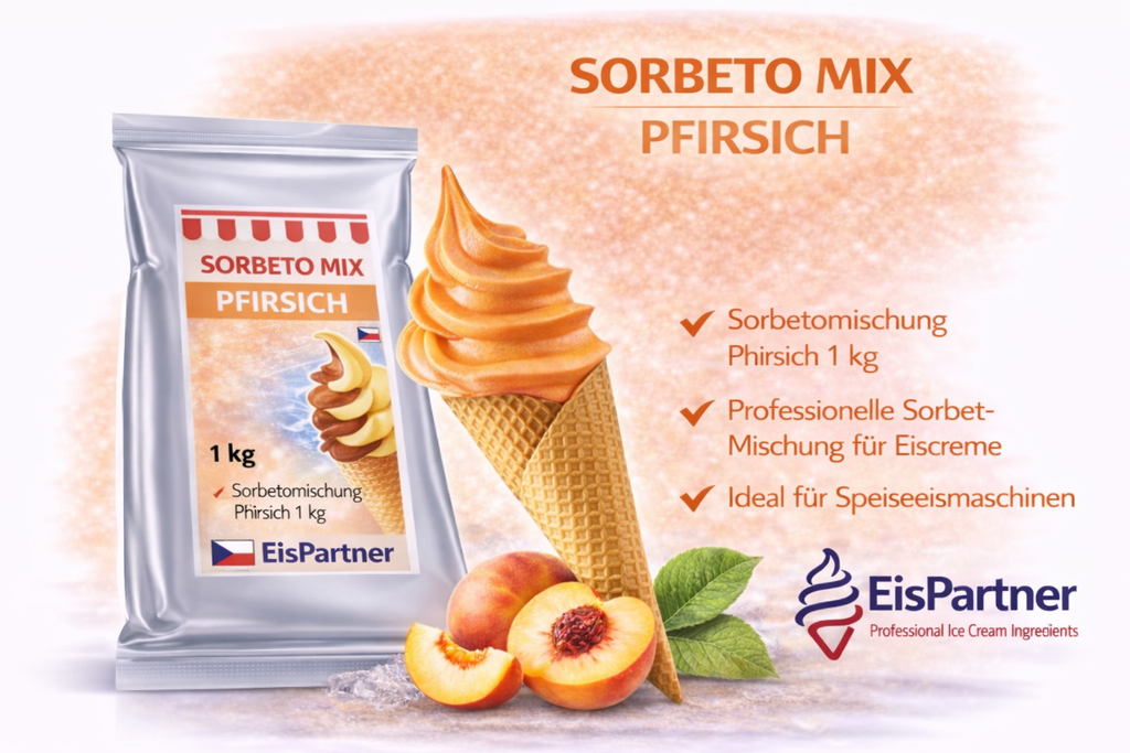 Sorbeto Frucht Mix Pfirsich 1 kg