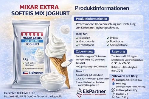 Mixar Extra SoftEis Mix Joghurt 2 kg
