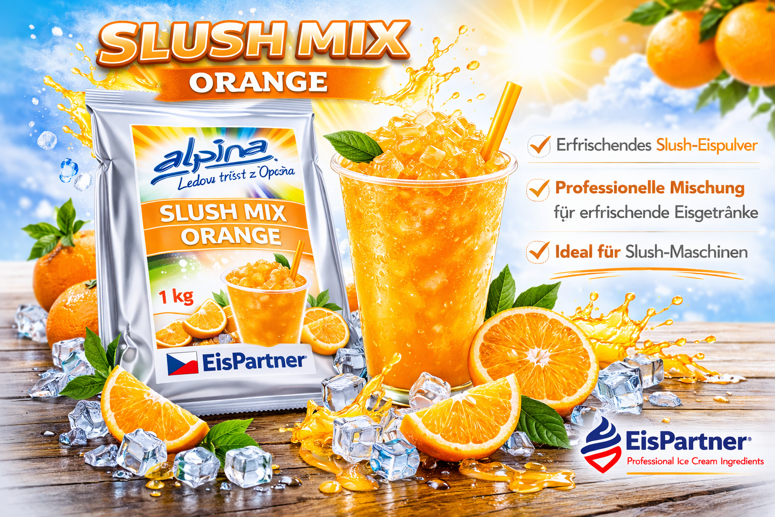 Slush Mix Orange 1 kg