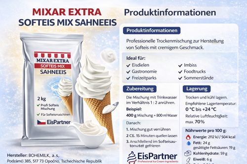 Mixar Extra SoftEis Mix Sahne 2 kg