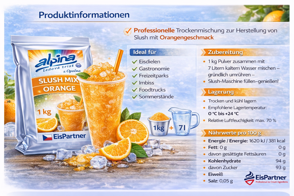 Slush Mix Orange 1 kg